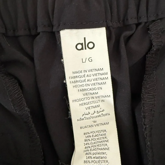 ALO Yoga Black Wide Leg Pants regular Large - Picture 4 of 4